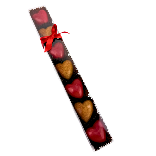 Praline prozorni tulec VALENTINOVO 100 g - 1